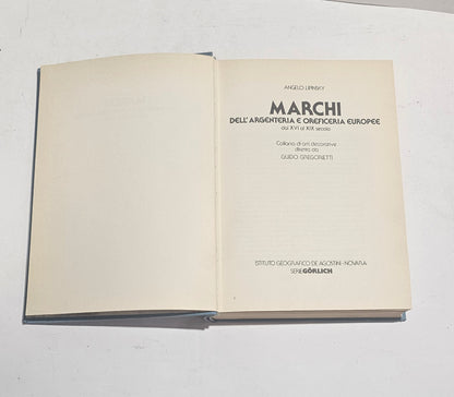 Frontespizio libro Lipinsky marchi argenteria europee