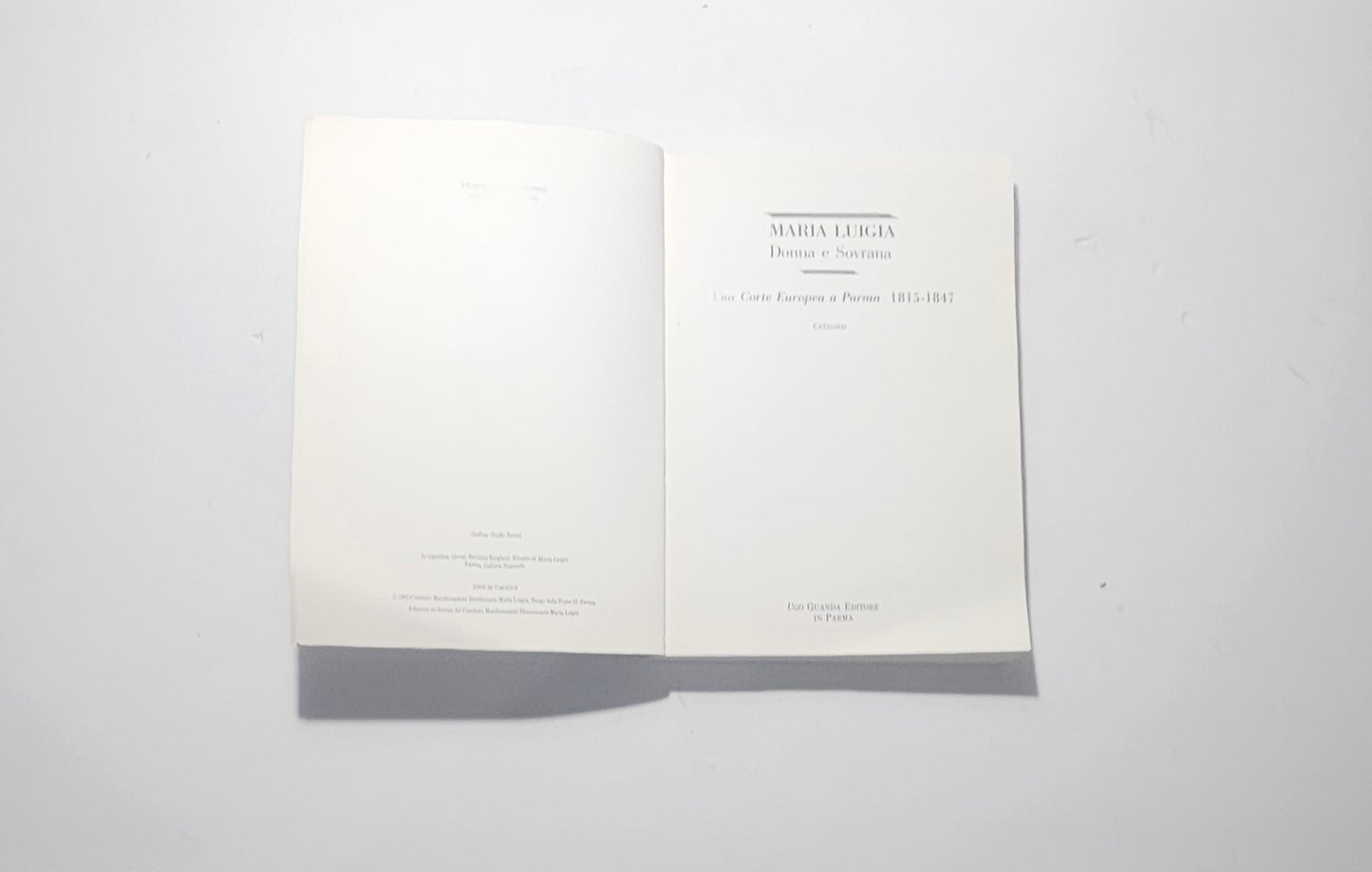 frontespizio catalogo mostra maria luigia guanda
