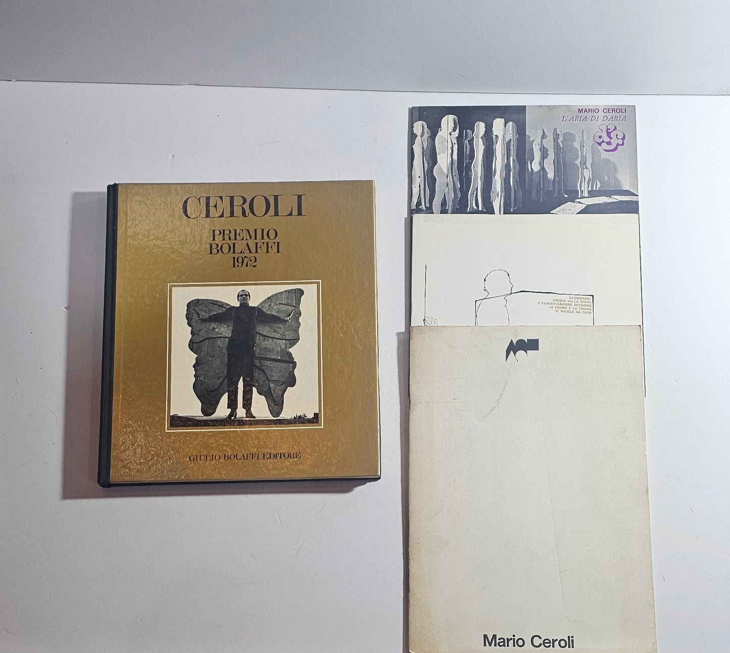 copertina mario ceroli premio bolaffi 1972 libro arte contemporanea