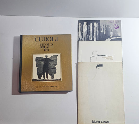 copertina mario ceroli premio bolaffi 1972 libro arte contemporanea