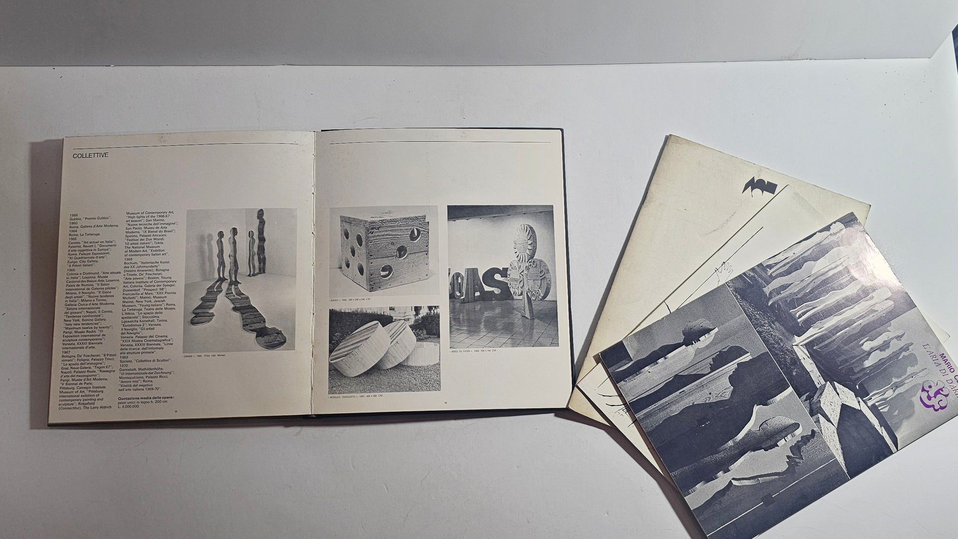 interno catalogo ceroli opere sagome figure umane arte contemporanea