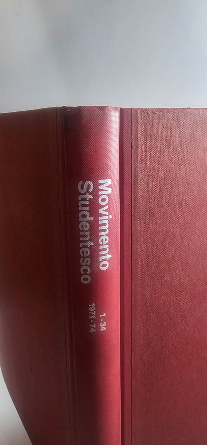 dettaglio interno libro movimento studentesco dorso 