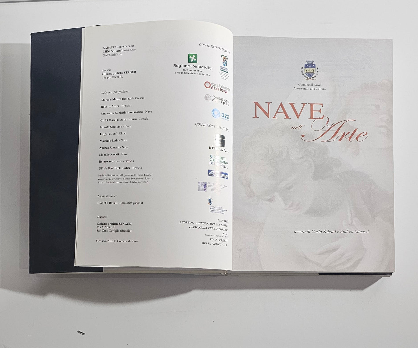 nave nell'arte libro frontespizio arte sacra brescia