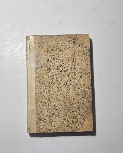 Legatura antica marmorizzata con dorso in pergamena Giambattista Rodella iolibrocarmine