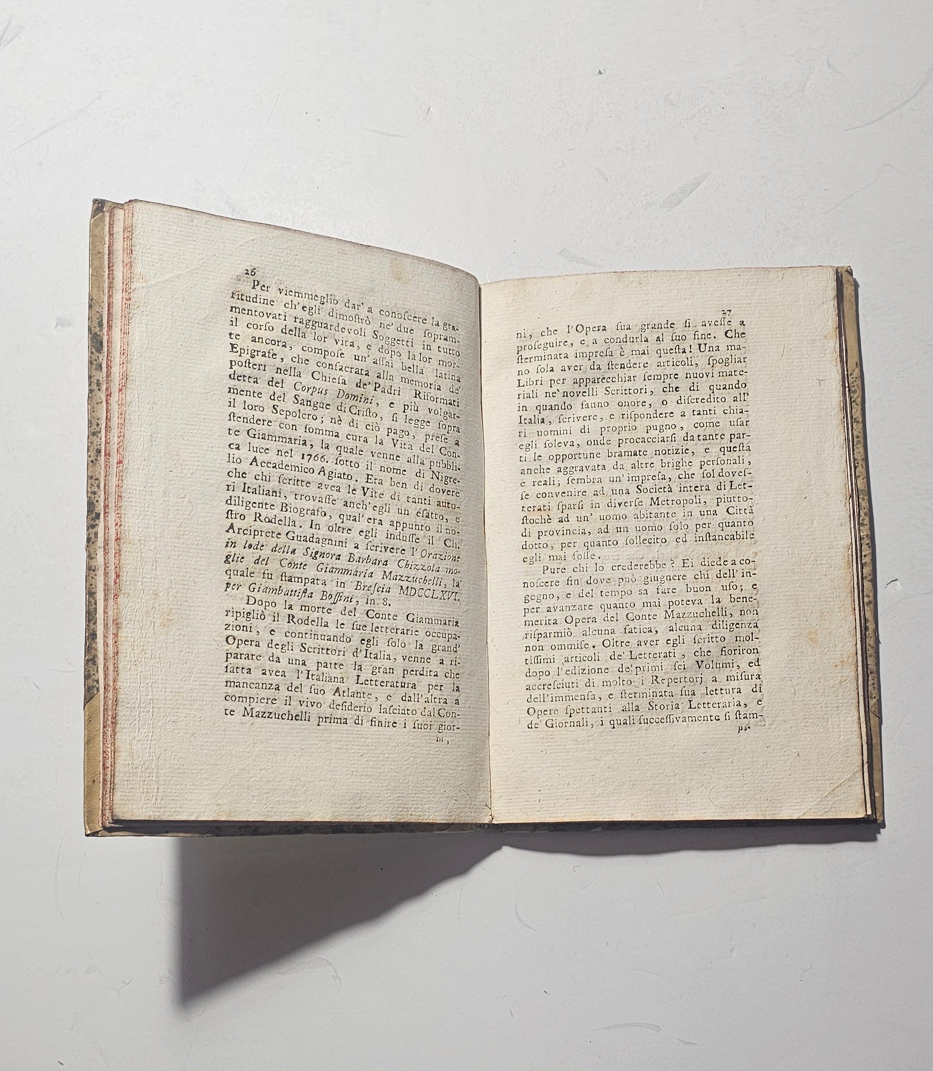 Pagine interne del volume antico dedicato a Giambattista Rodella iolibrocarmine