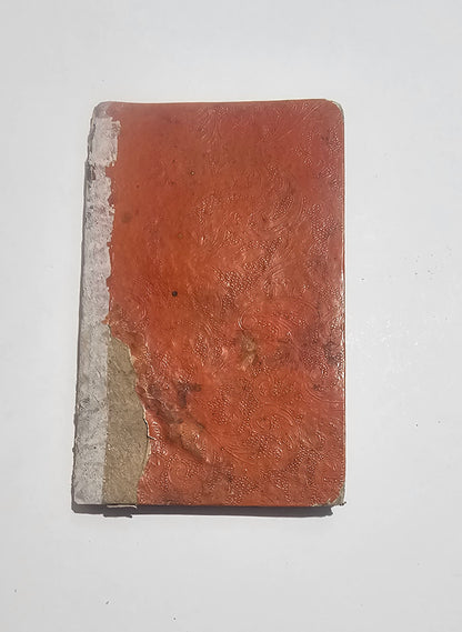 Dettaglio dorso danneggiato libro antico ottocento