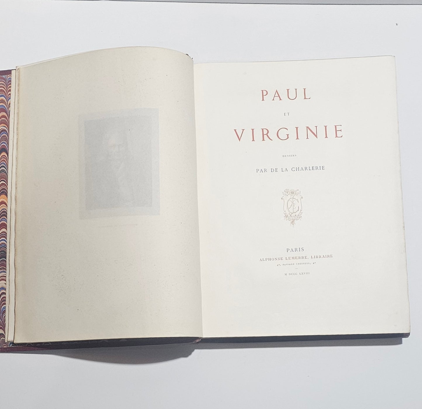 Frontespizio Paul et Virginie Parigi Alphonse Lemerre