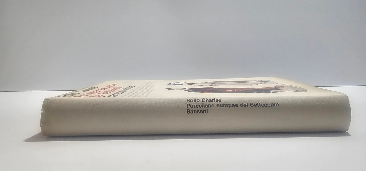 Dorso libro Porcellane europee del Settecento arte ceramica