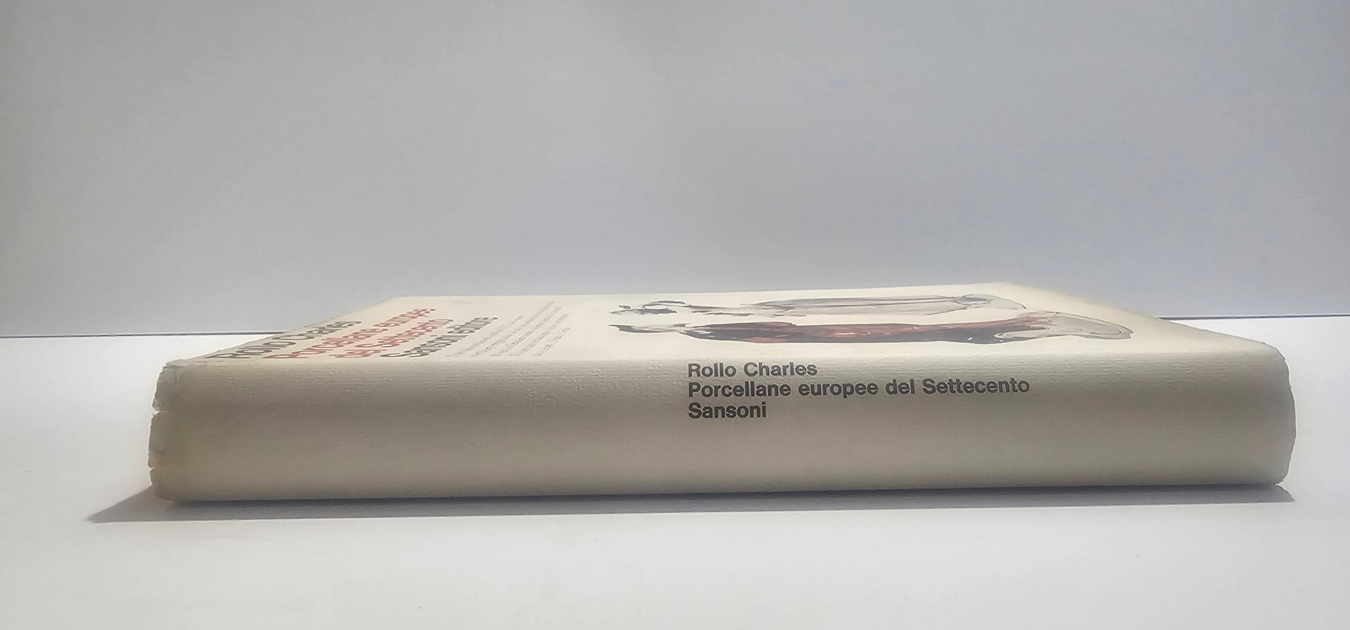 Dorso libro Porcellane europee del Settecento arte ceramica