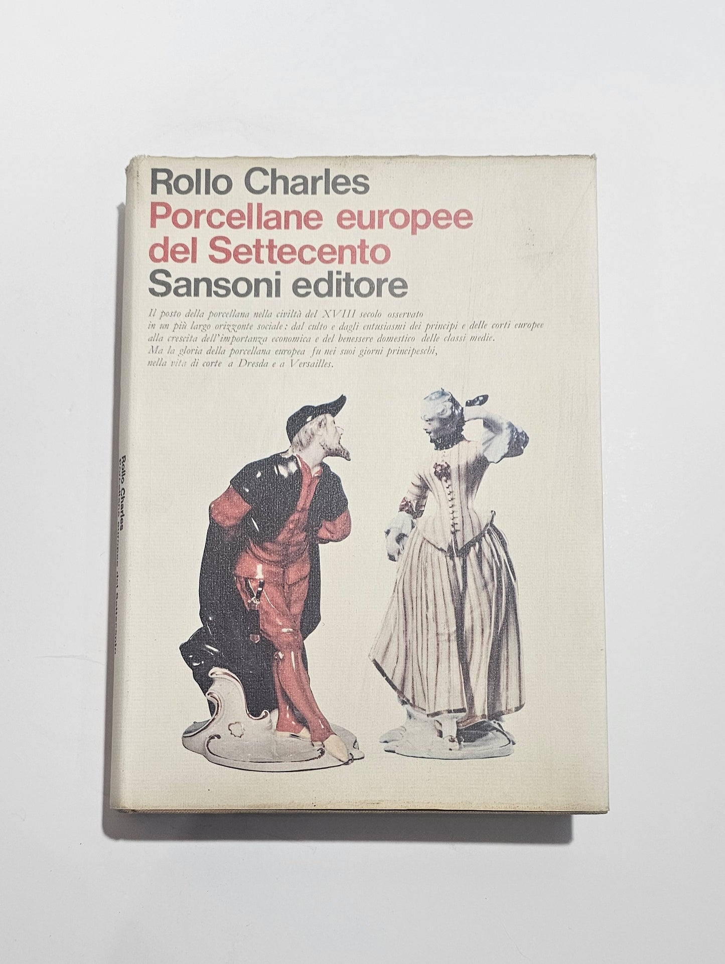 Copertina libro Porcellane europee del Settecento Rollo Charles