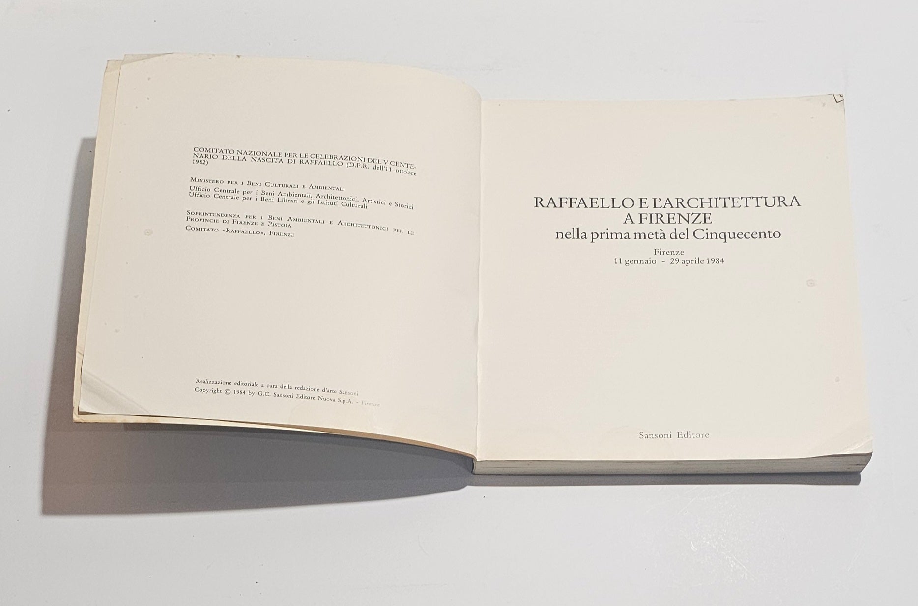Frontespizio libro arte Sansoni Raffaello Firenze
