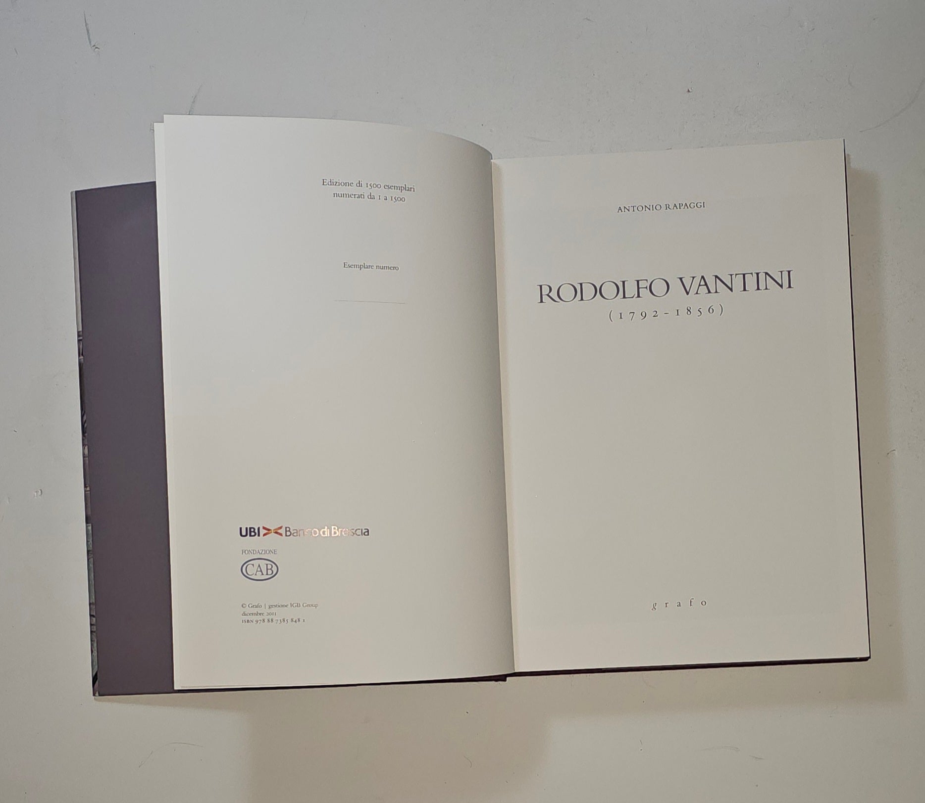 iolibrocarmine frontespizio rodolfo vantini 1792 1856 rapaggi
