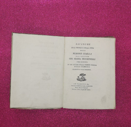Ricerche sull'indole e sulla cura della febbre gialla del dottor Zecchinelli
