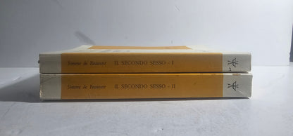 Dorsi originali dei due volumi de Il Secondo Sesso di Simone de Beauvoir Iolibrocarmine