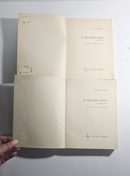Simone de Beauvoir Il Secondo Sesso opera completa in due volumi Il Saggiatore Iolibrocarmine