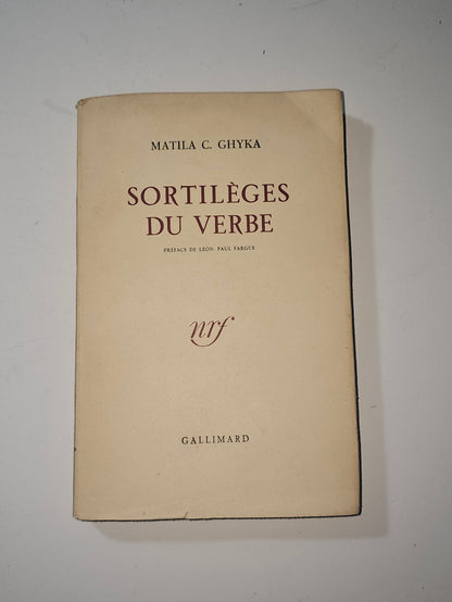 Copertina del libro Sortilèges du Verbe di Matila C Ghyka io libro carmine