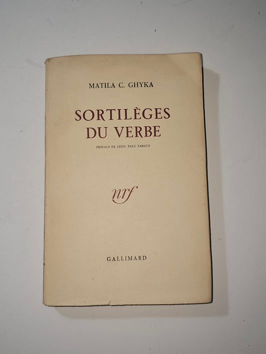 Copertina del libro Sortilèges du Verbe di Matila C Ghyka io libro carmine
