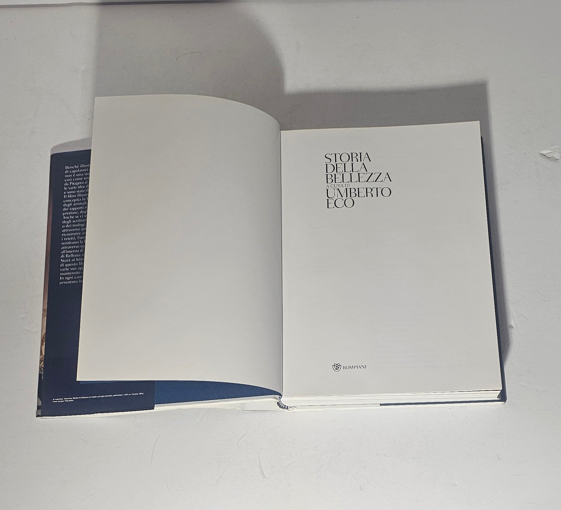 frontespizio libro storia della bellezza eco