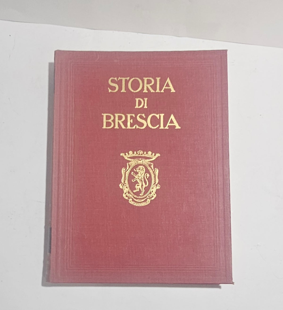 Storia di Brescia opera completa in 5 volumi rilegatura editoriale rossa un libro indici e argomenti 