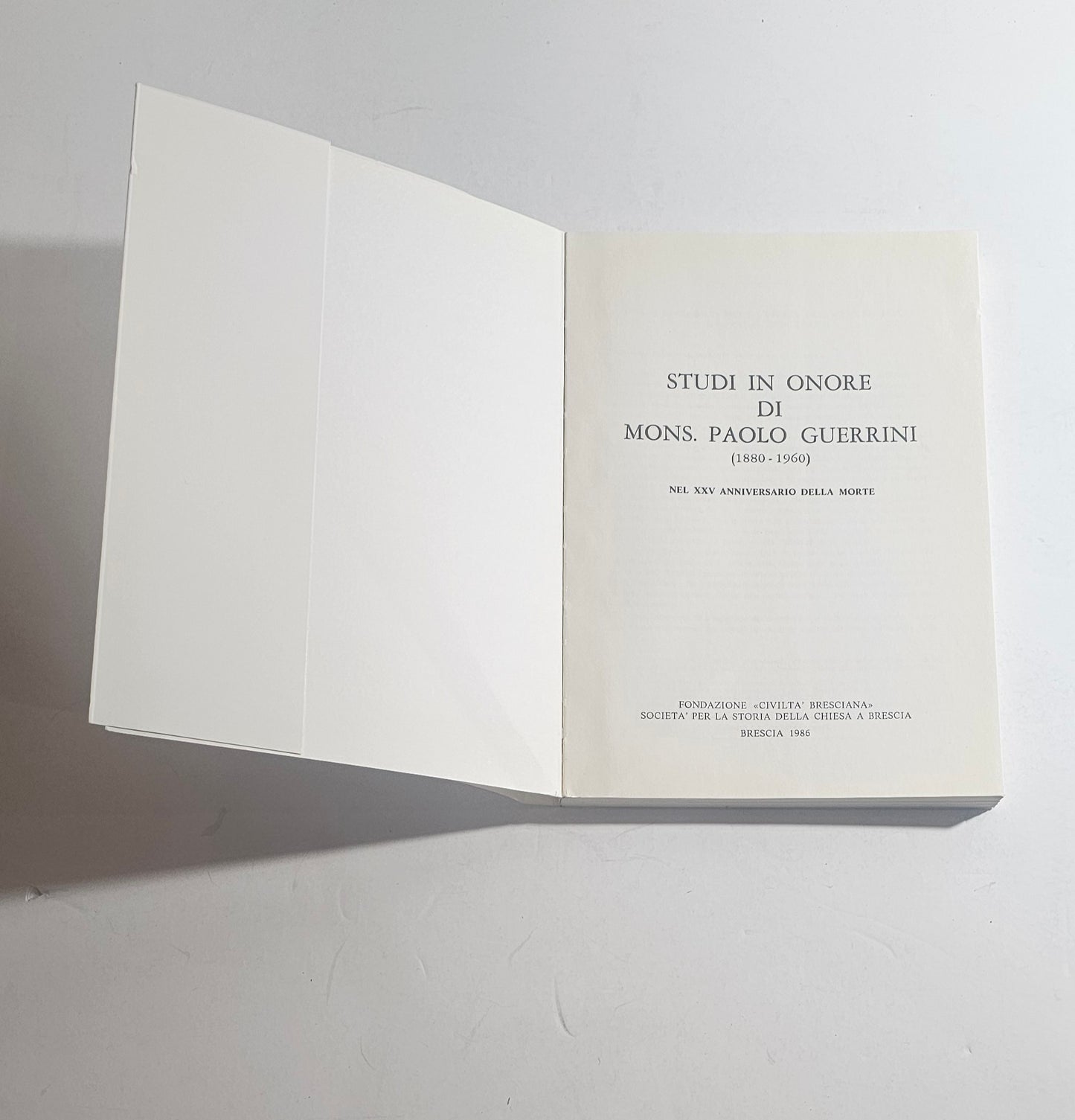frontespizio studi in onore guerrini 1986