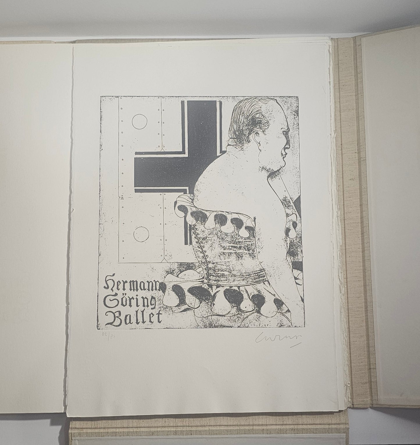 iolibrocarmine incisione originale Hermann Göring Ballet Bruno Caruso
