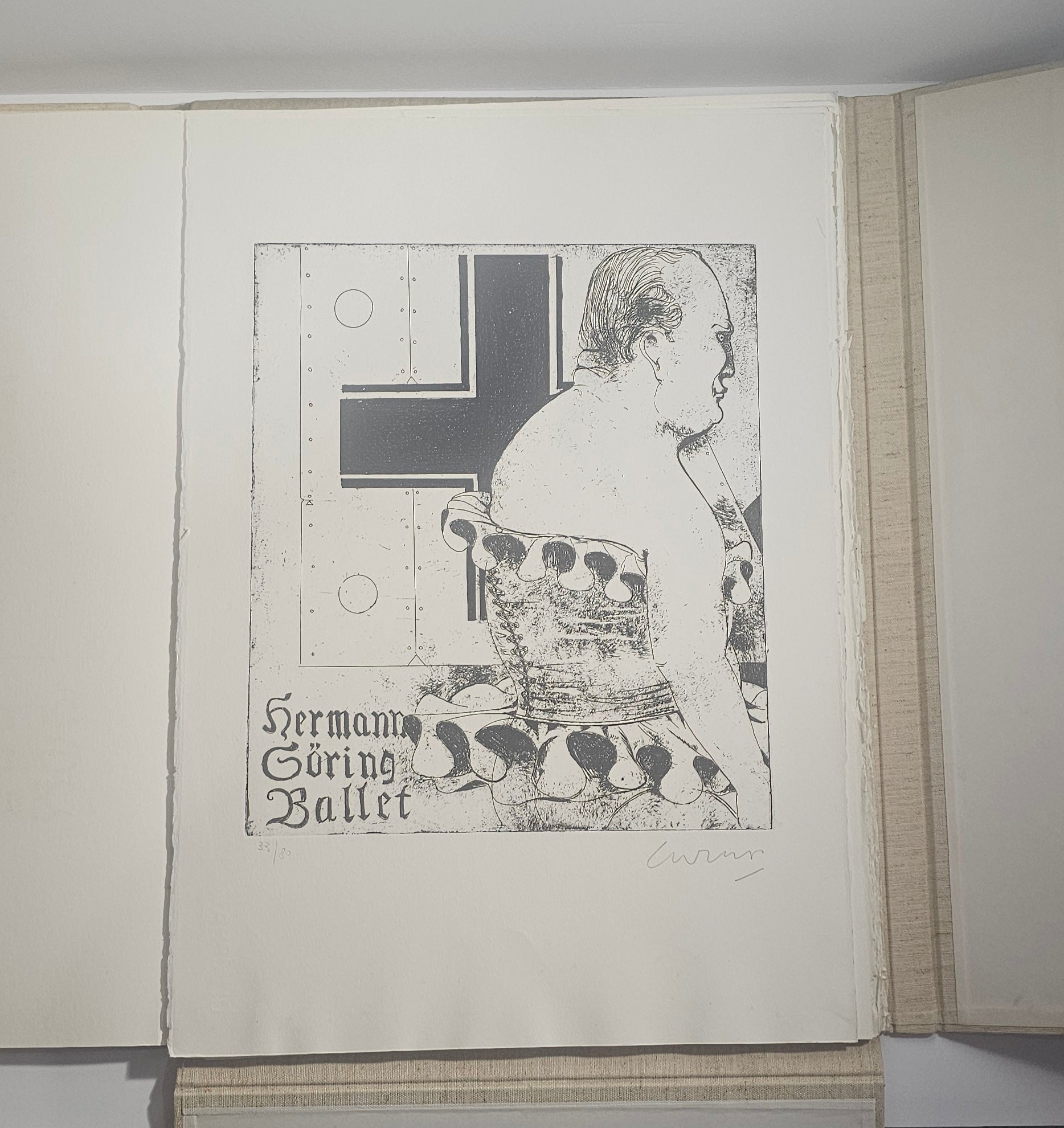 iolibrocarmine incisione originale Hermann Göring Ballet Bruno Caruso
