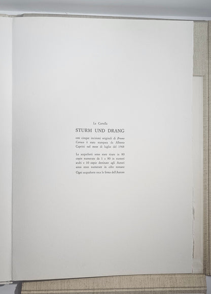 iolibrocarmine colophon tiratura limitata acqueforti Bruno Caruso
