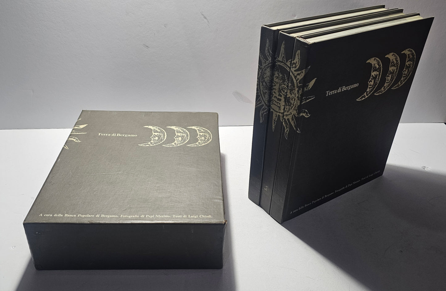 Terra di Bergamo di Pepi Merisio e Luigi Chiodi cofanetto originale iolibrocarmine