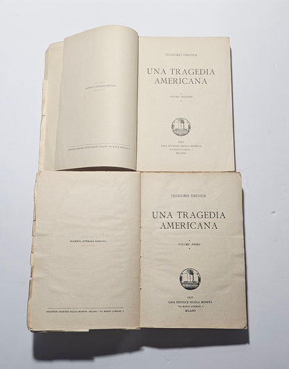 frontespizio una tragedia americana teodoro dreiser 1930 iolibrocarmine