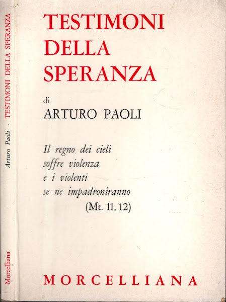 Testimoni della speranza - Paoli, Arturo