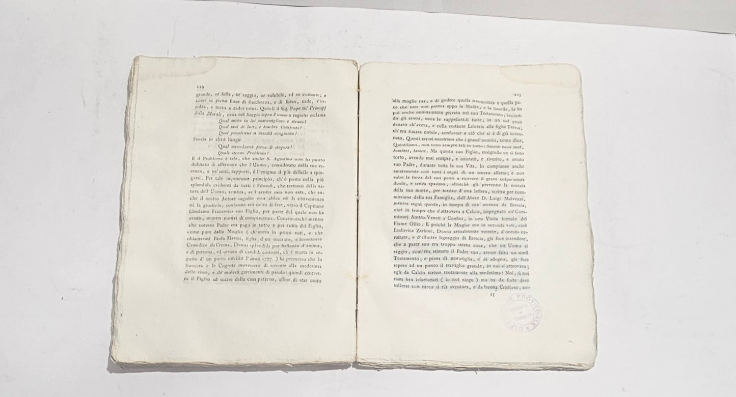 Vita di Paolo Antonio Cristiani – Verona 1800 – Libro antico bresciano