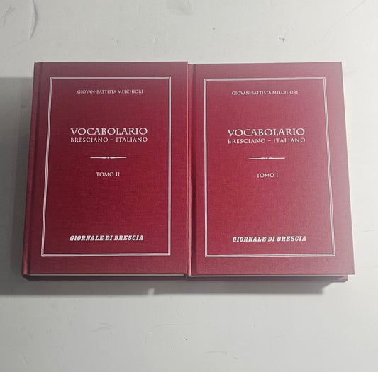 Copertine Vocabolario Bresciano Italiano Tomo I e II iolibrocarmine