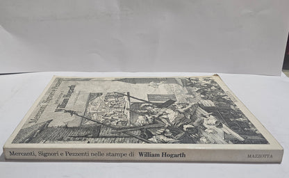 Dorso libro Hogarth Mercanti Signori e Pezzenti Mazzotta