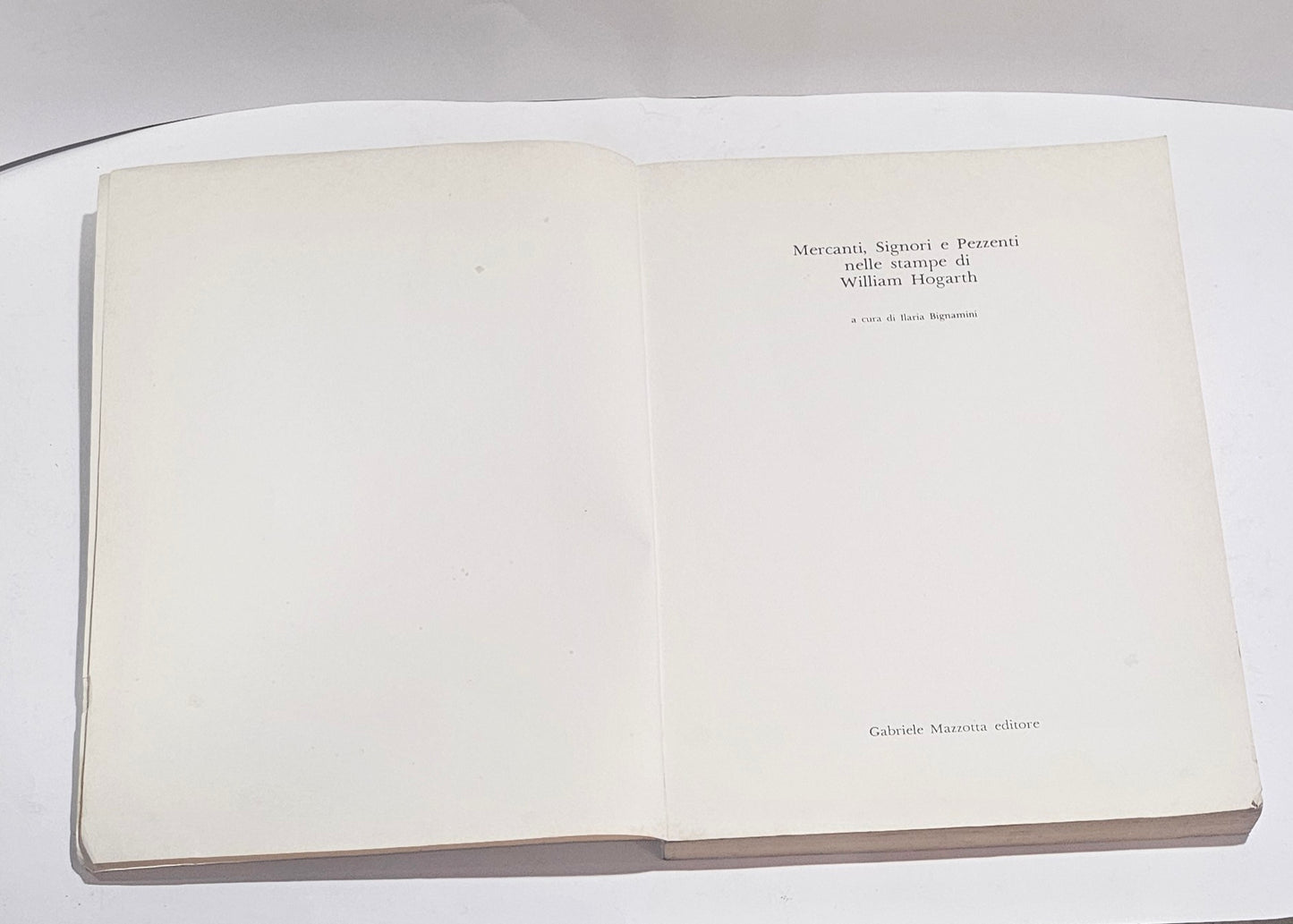Frontespizio libro Hogarth Mercanti Signori e Pezzenti